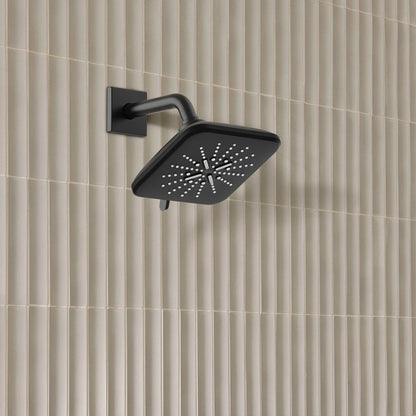 Grohe Rainshower SmartActive 7" 3-Spray 1.75 GPM Matte Black Shower Head