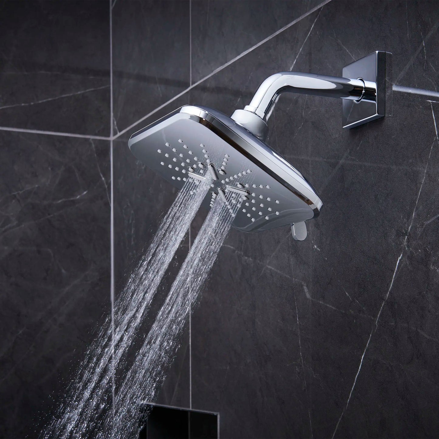 Grohe Rainshower SmartActive 7" 3-Spray 1.75 GPM StarLight Chrome Shower Head