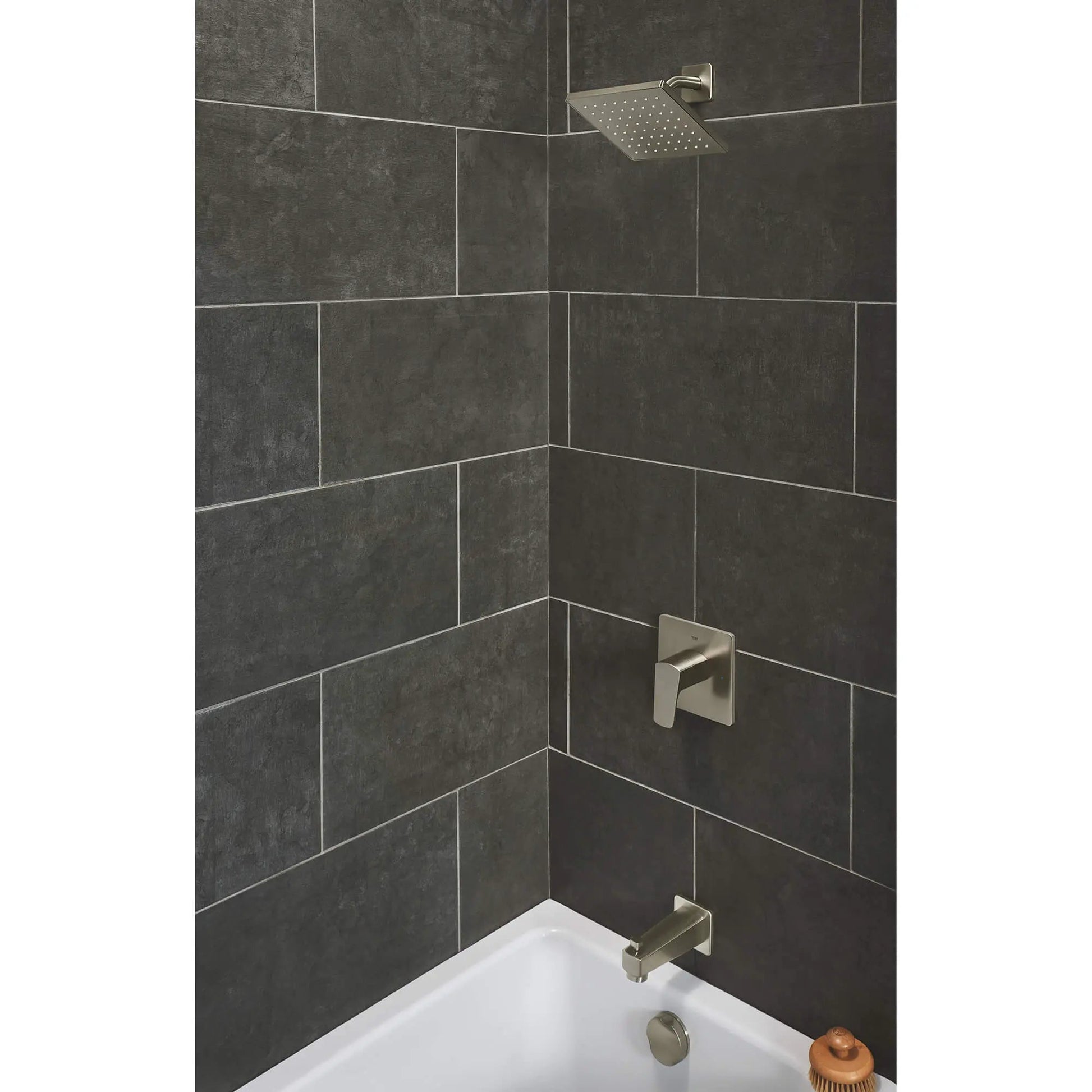 Grohe Tallinn Pressure Balance Brushed Nickel Infinity Valve Bathtub/Shower Combo Faucet