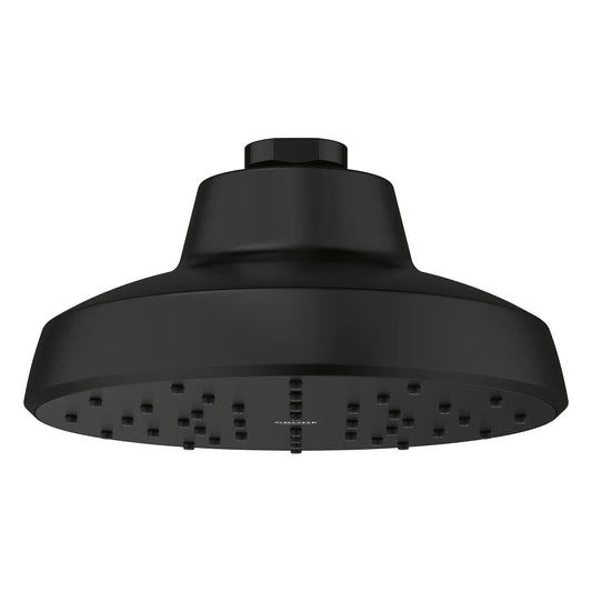 Grohe Tempesta 140 With AquaBooster Round Single Spray 1.75 GPM Matte Black Shower Head
