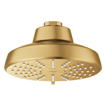 Grohe Tempesta 1.75 GPM AquaBooster Round Multi Spray Brushed Cool Sunrise Shower Head