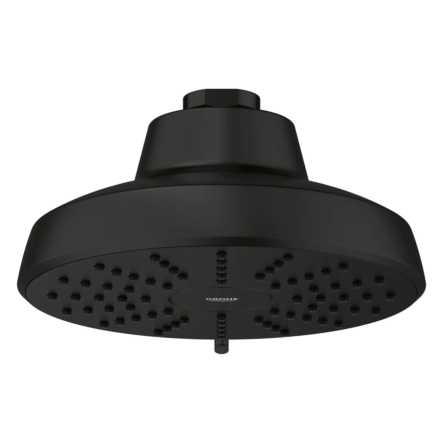 Grohe Tempesta 1.75 GPM AquaBooster Round Multi Spray Matte Black Shower Head
