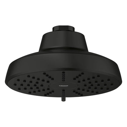 Grohe Tempesta 1.75 GPM AquaBooster Round Multi Spray Matte Black Shower Head