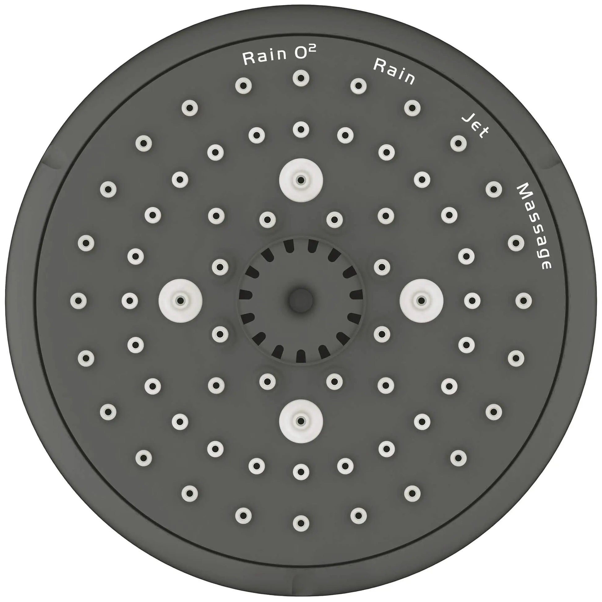 Grohe Tempesta® 4" 4-Spray 1.75 GPM Brushed Nickel Infinity 100 Shower Head