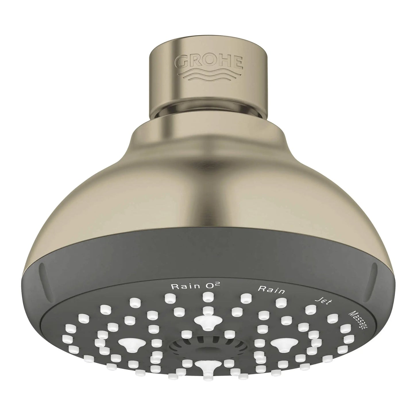 Grohe Tempesta® 4" 4-Spray 1.75 GPM Brushed Nickel Infinity 100 Shower Head