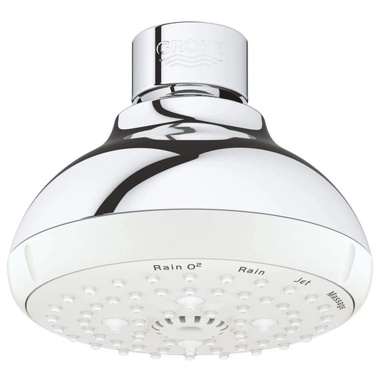 Grohe Tempesta® 4" 4-Spray 1.75 GPM StarLight Chrome 100 Shower Head