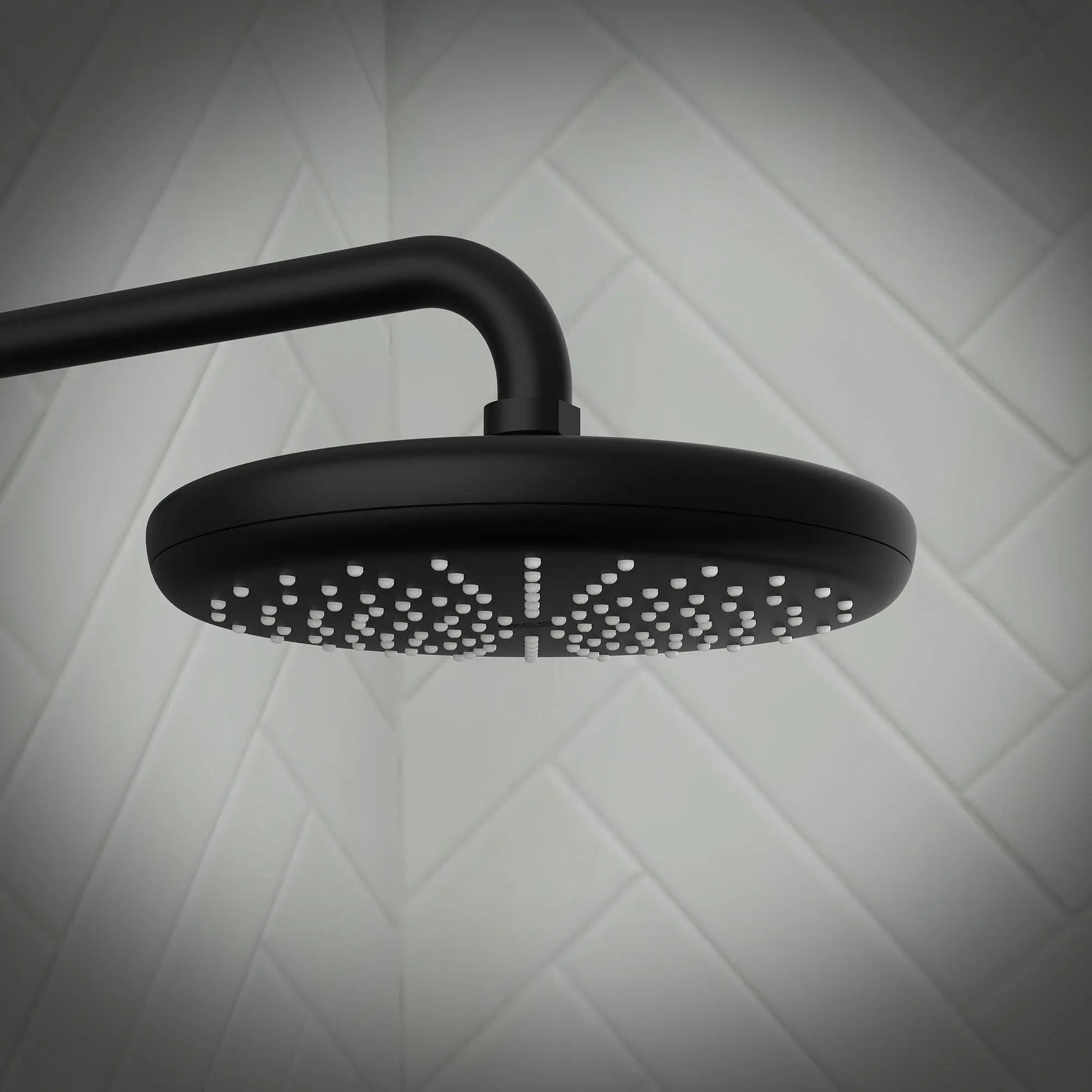 Grohe Tempesta® 8" Single Spray 1.75 GPM Matte Black 210 Shower Head