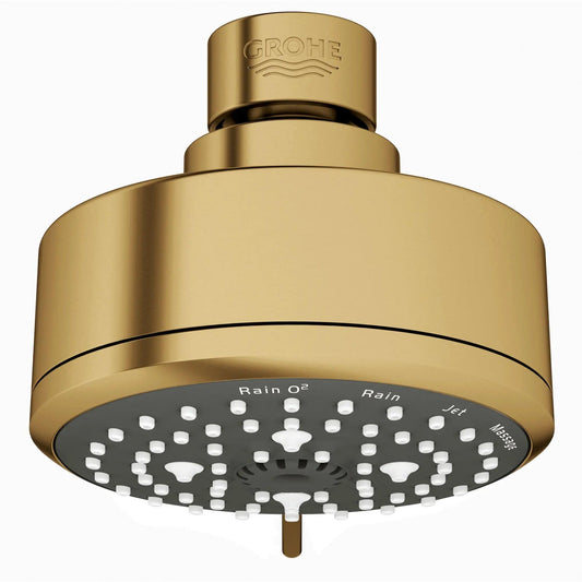 Grohe Tempesta® Cosmopolitan 4" 4 Spray 1.75 GPM Brushed Cool Sunrise Shower Head