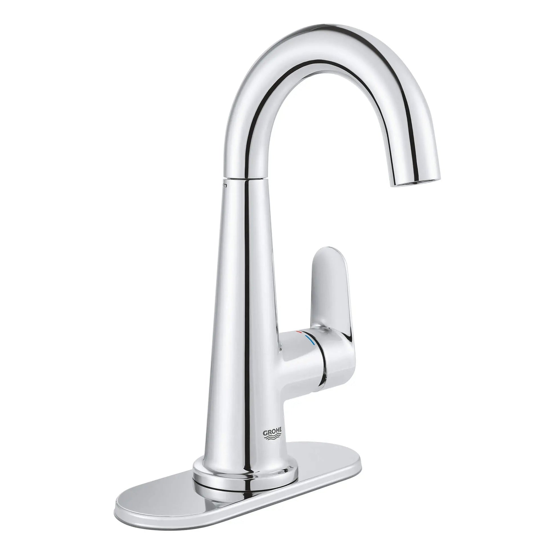 Grohe Veletto 4" Single-Handle 1.2 GPM Centerset StarLight Chrome Faucet
