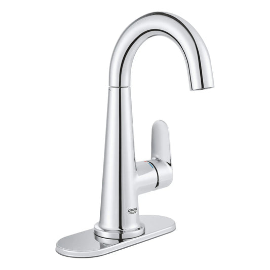 Grohe Veletto 4" Single-Handle 1.2 GPM Centerset StarLight Chrome Faucet