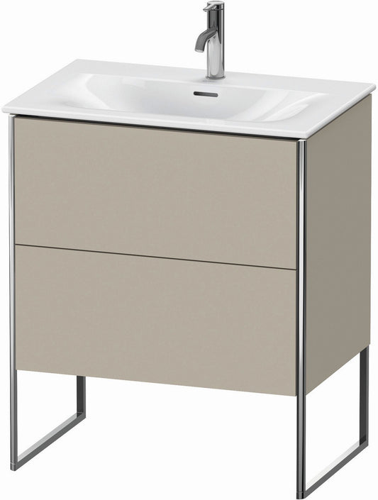 Duravit XSquare 28" Taupe Two Drawer Floorstanding Vanity Unit (XS452306060)