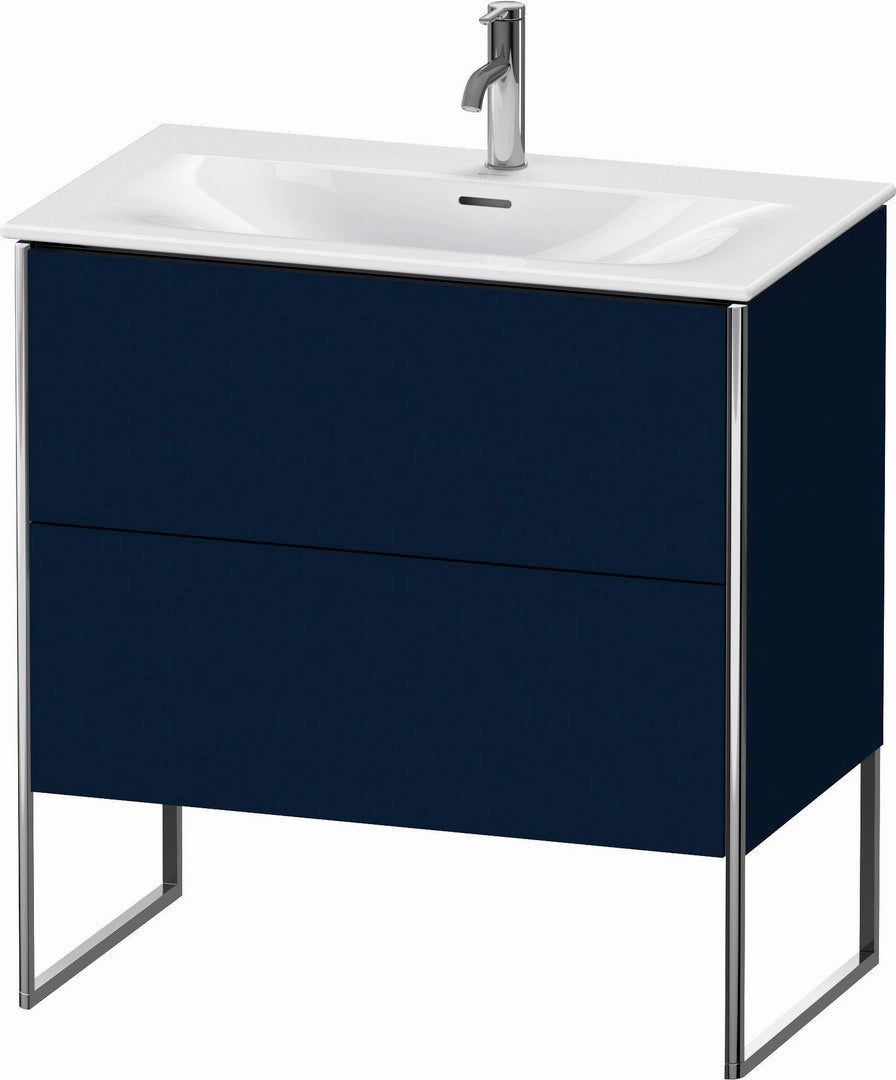 Duravit XSquare 32" Midnight Blue Two Drawer Floorstanding Vanity Unit (XS452409898)
