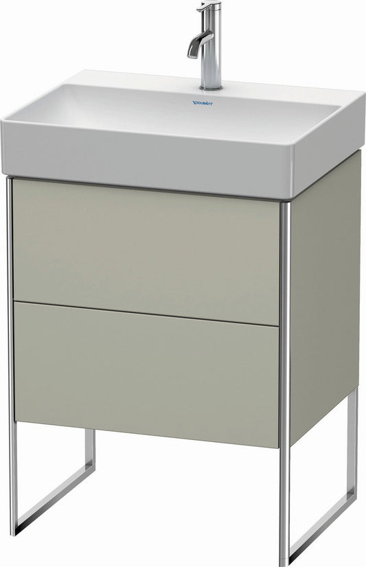 Duravit XSquare 23" Taupe Two Drawer Floorstanding Vanity Unit (XS444206060)
