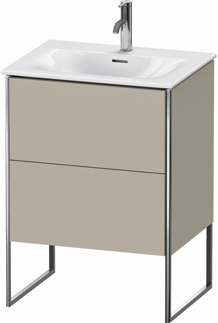 Duravit XSquare 24" Taupe Two Drawer Floorstanding Vanity Unit (XS452206060)