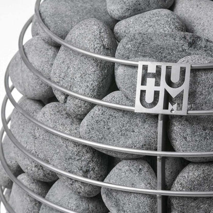 HUMM Small 33 lbs 2" - 4" Gray Rounded Olivine Granite Sauna Heater Stones