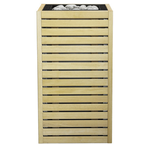 HUUM CORE Series 6.5kW 240V 1PH Black Inlay Alder Wood Exterior Sauna Heater