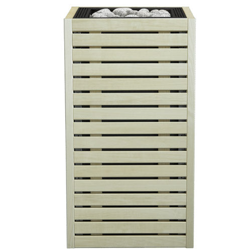HUUM CORE Series 6.5kW 240V 1PH Black Inlay Aspen Wood Exterior Sauna Heater