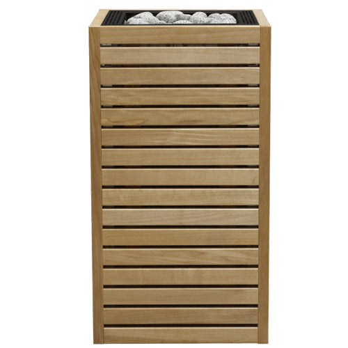 HUUM CORE Series 6.5kW 240V 1PH Black Inlay Thermo-Aspen Wood Exterior Sauna Heater