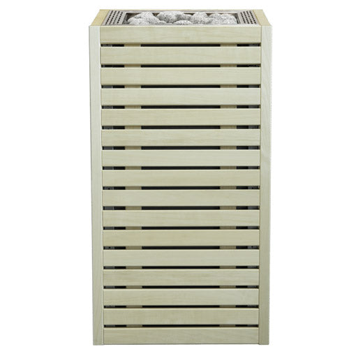 HUUM CORE Series 6.5kW 240V 1PH Stainless Steel Inlay Aspen Wood Exterior Sauna Heater