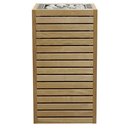 HUUM CORE Series 9kW 240V 1PH Stainless Steel Inlay Thermo-Aspen Wood Exterior Sauna Heater