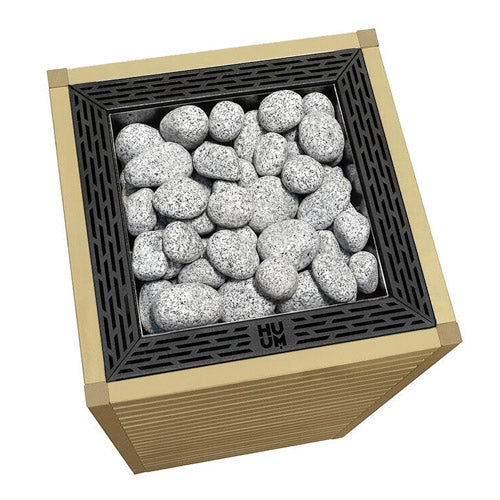 HUUM CORE Series 10.5kW 240V 1PH Black Inlay Alder Wood Exterior Sauna Heater