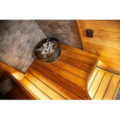 Harvia Aspen Wood and Stainless Steel Safety Railings For 6 kW and 8 kW Cilindro Half Series Sauna Heater