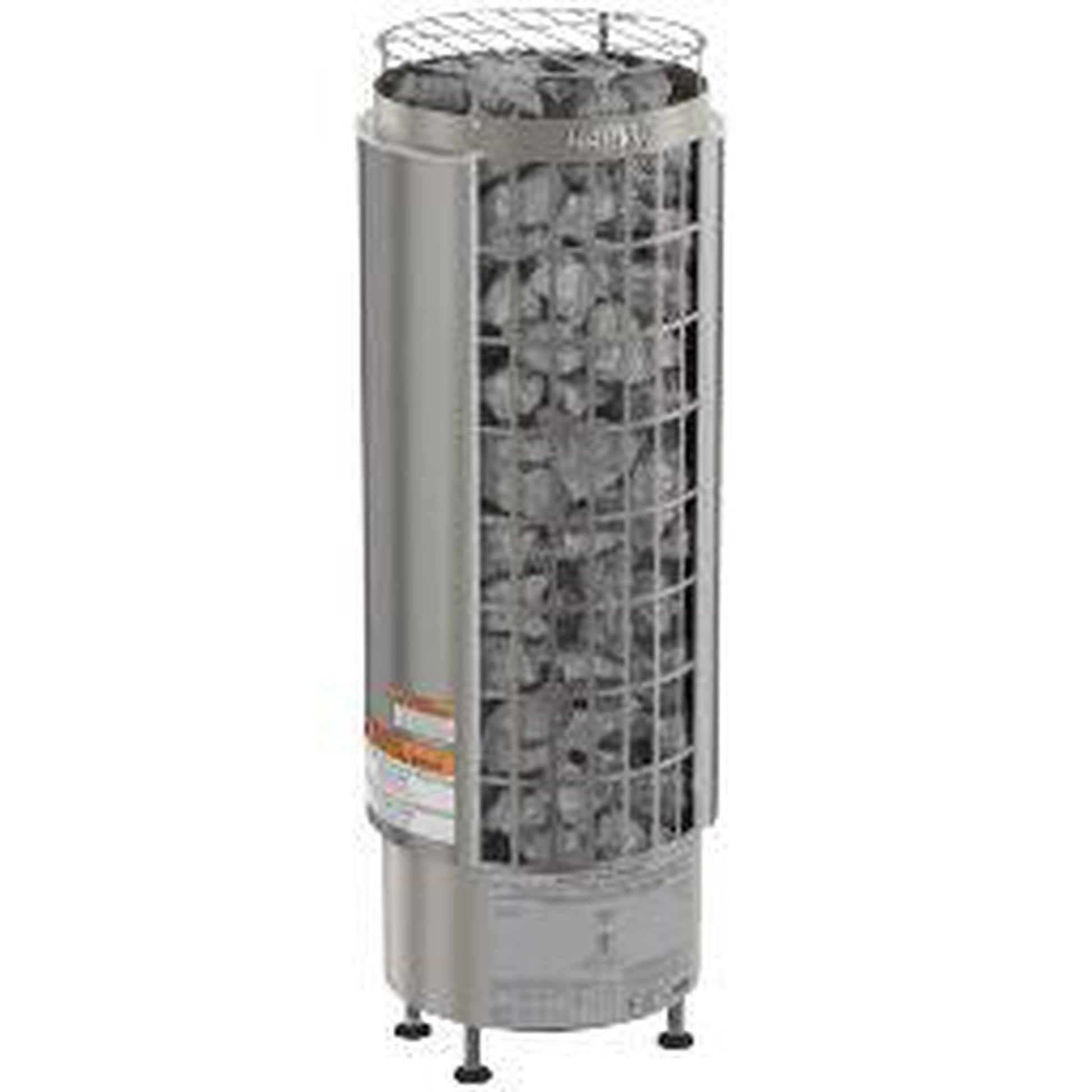 Harvia Cilindro Half Series 10.5 kW 240V 1PH Freestanding Stainless Steel Electric Sauna Heater