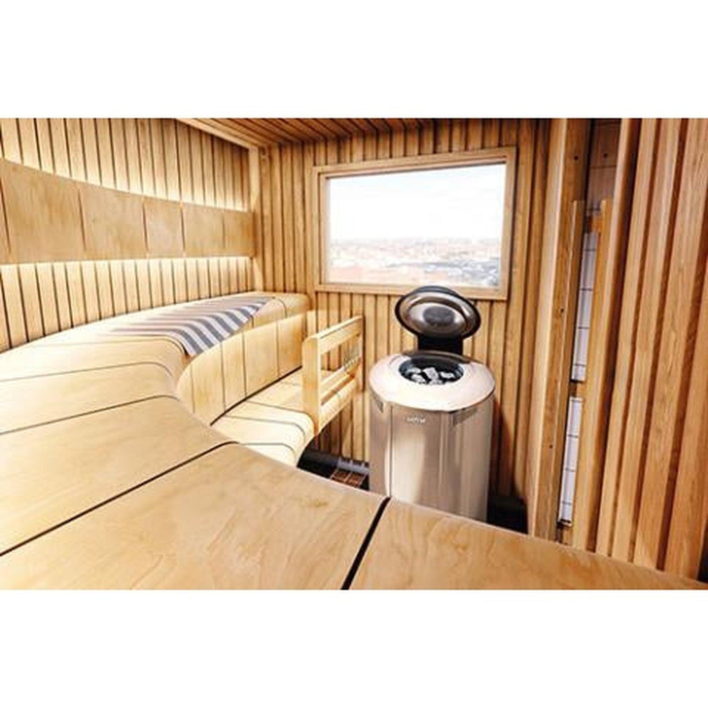 Harvia Forte 6.5 kW 240V 1PH Stainless Steel Sauna Heater With Digital Control Panel