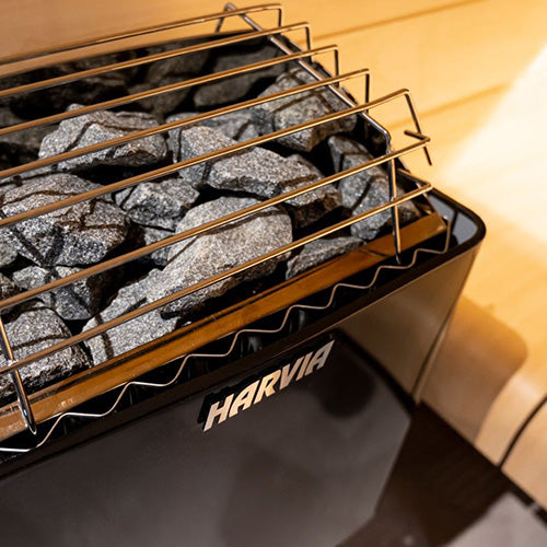 Harvia KIP60W 6kW 240V 1PH Black Steel Wall Mounted Electric Sauna Heater