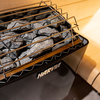 Harvia KIP60W 6kW 240V 1PH Black Steel Wall Mounted Electric Sauna Heater