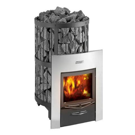 Harvia Legend 240 Duo 21 kW Black Wood-Burning Sauna Stove and Fireplace Combo