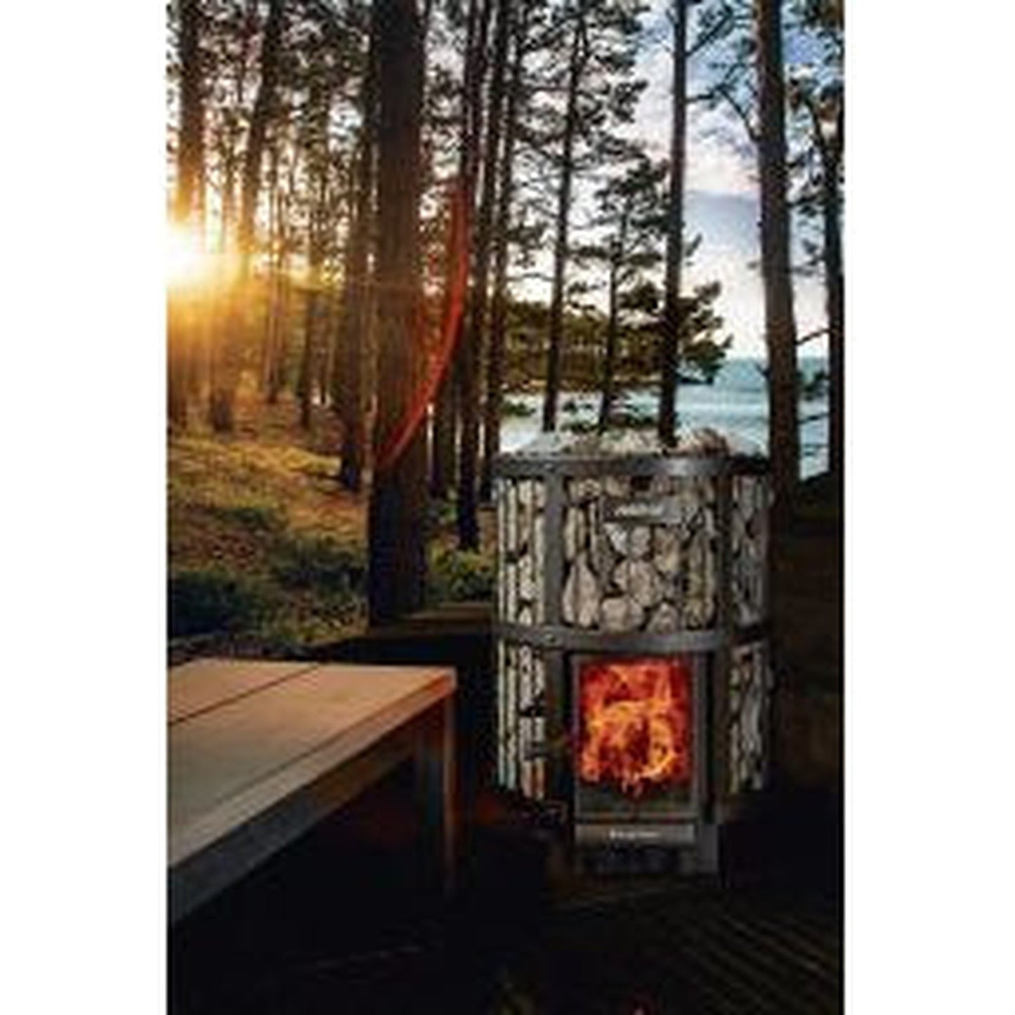 Harvia Legend 240 GreenFlame 15.9 kW Black Wood-Burning Sauna Stove