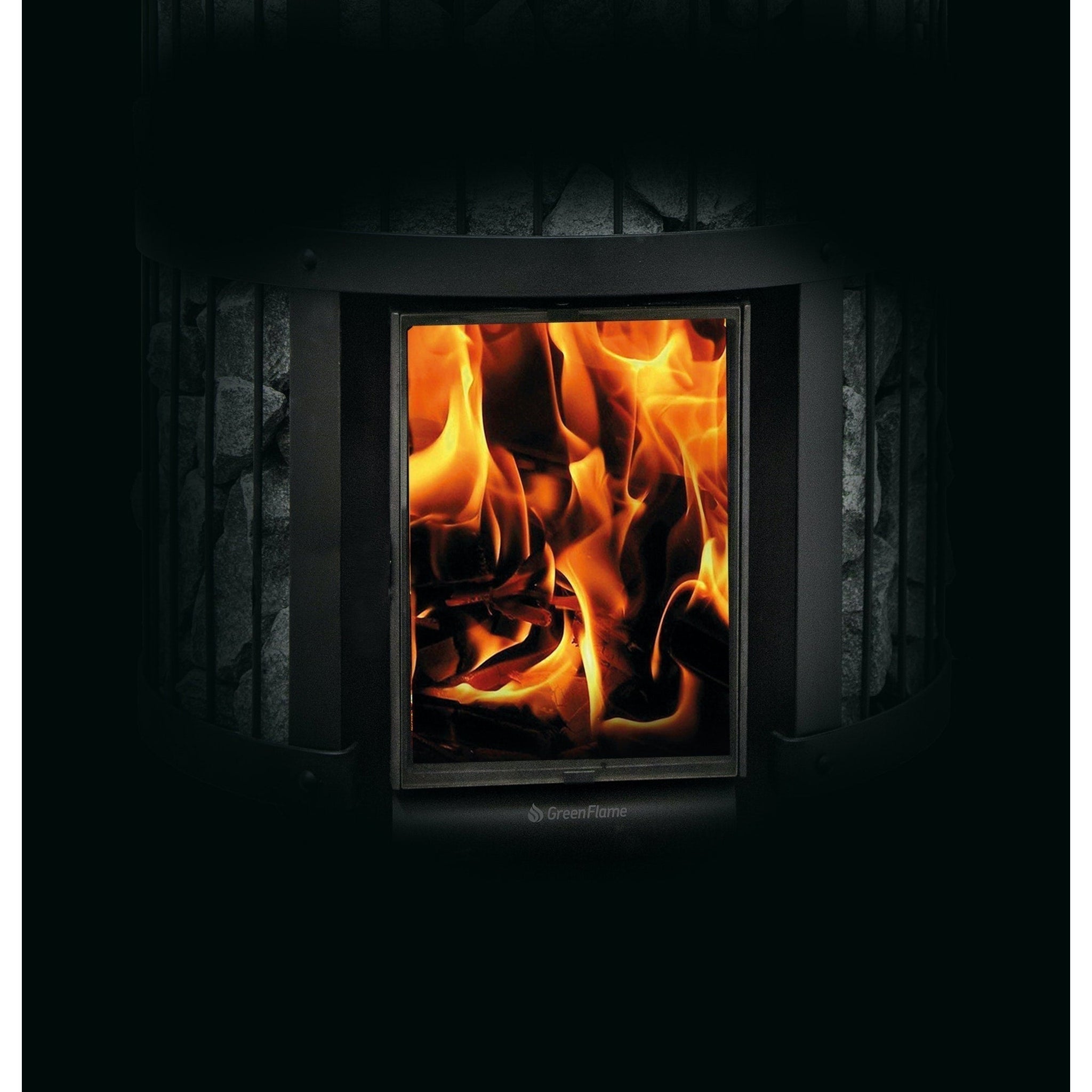 Harvia Legend 240 GreenFlame 15.9 kW Black Wood-Burning Sauna