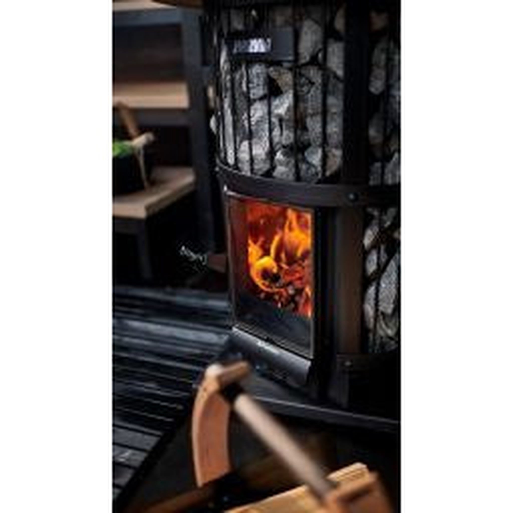 Harvia Legend 240 GreenFlame 15.9 kW Black Wood-Burning Sauna