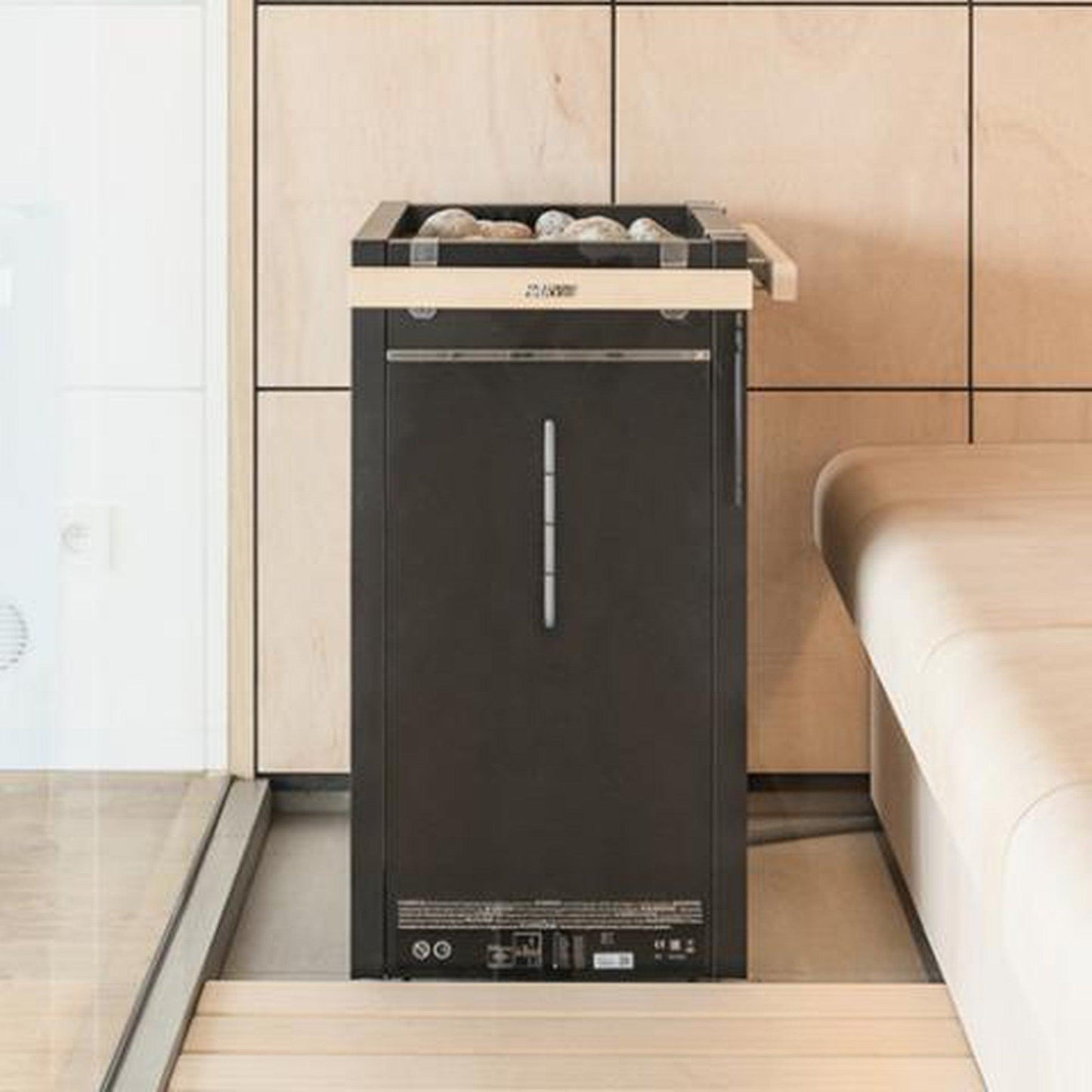 Harvia Virta Combi 10.5 kW 208V 3PH Black Stainless Steel Electric Sauna Heater