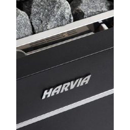Harvia Virta Combi 10.5 kW 240V 1PH Black Stainless Steel Electric Sauna Heater