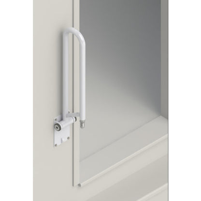 HealthCraft PT Rail Angled White Adjustable Wall Mounted Grab Bar