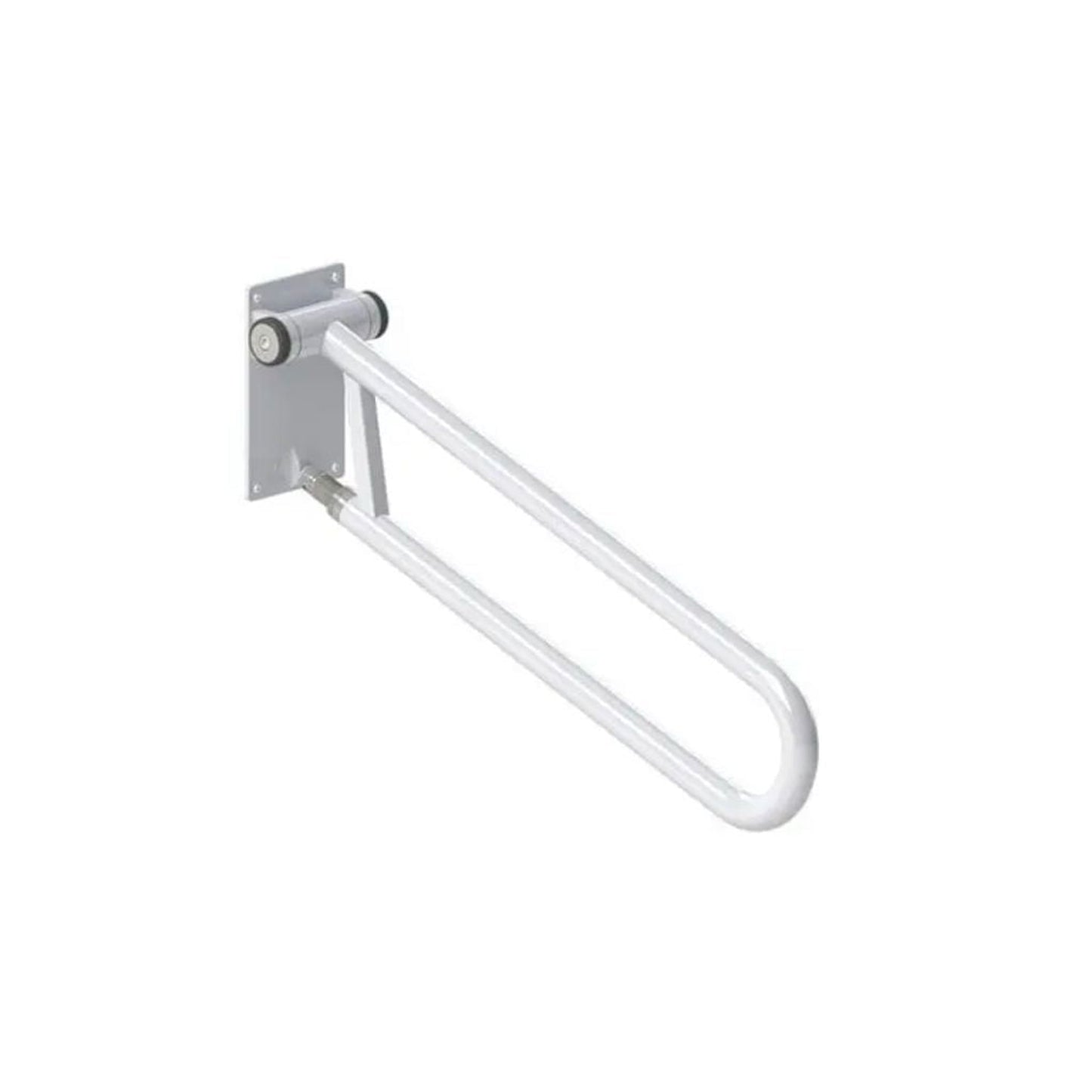 HealthCraft PT Rail Angled White Adjustable Wall Mounted Grab Bar