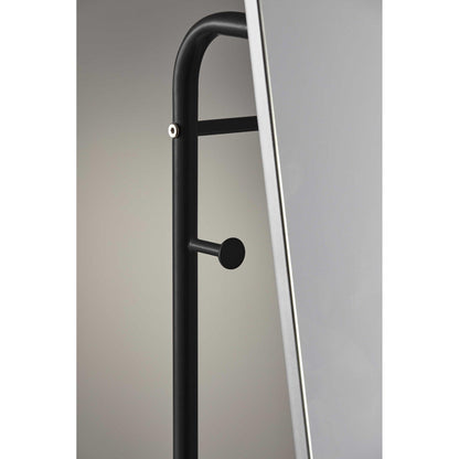 HomeRoots 11.75' x 14.25' x 58' Black Floor Mirror