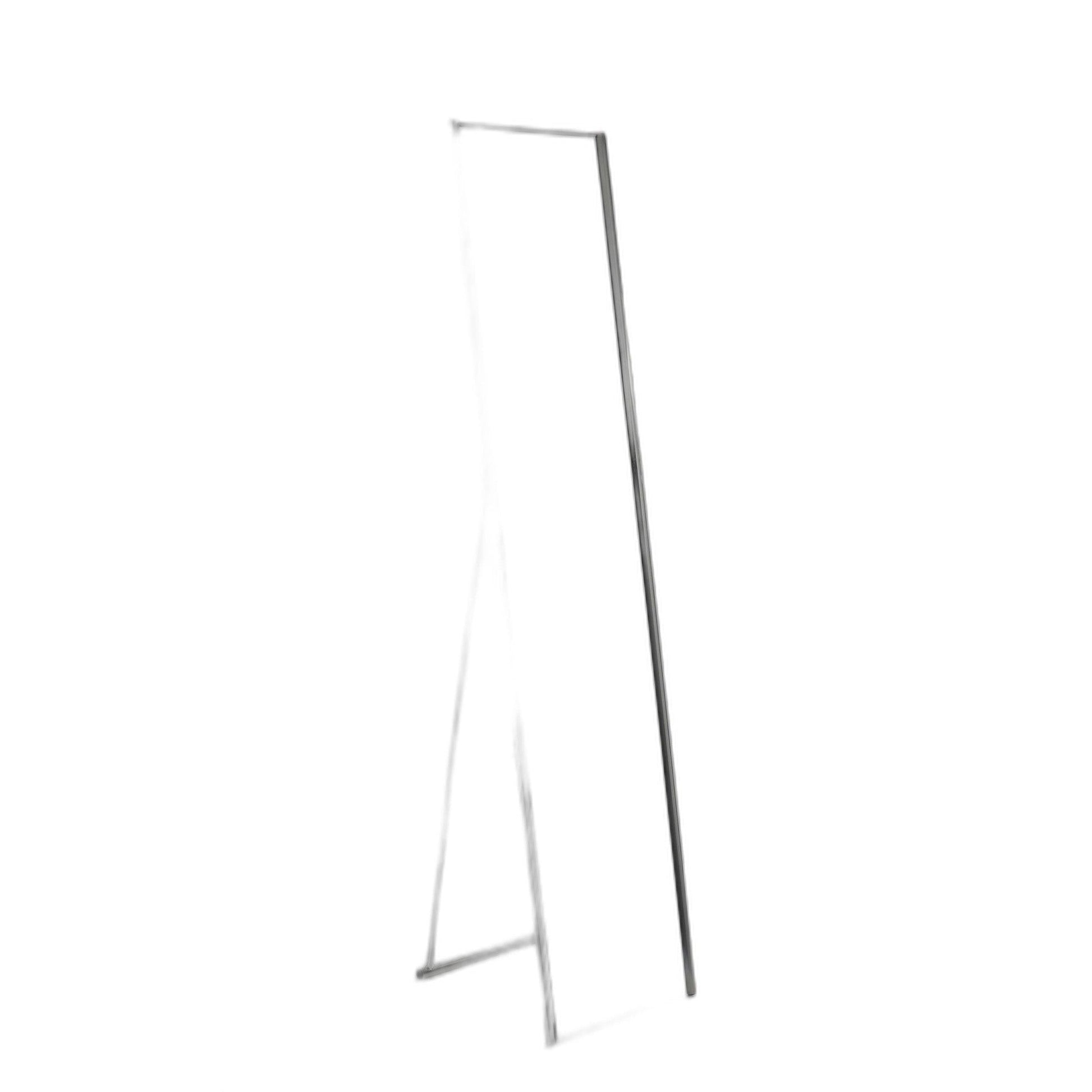 HomeRoots 13.5' x 14.5' x 59' Brushed steel Floor Mirror