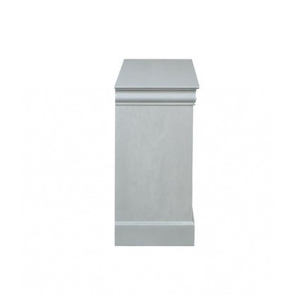 HomeRoots 15' x 57' x 33' Platinum Wood Dresser