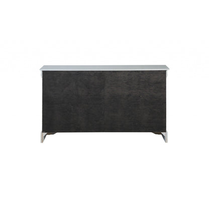 HomeRoots 15' x 57' x 33' Platinum Wood Dresser