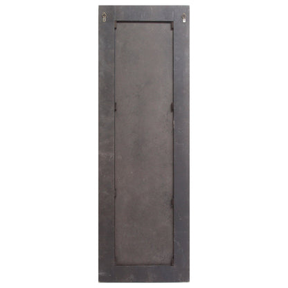 HomeRoots 15.94" x 1.26" x 48.03" Dark Natural Wood Long-Length Design Mirror