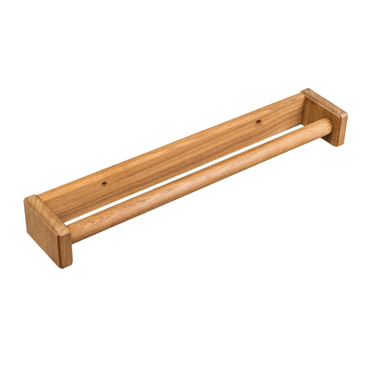 HomeRoots 16" Traditional Solid Teak Towel Bar