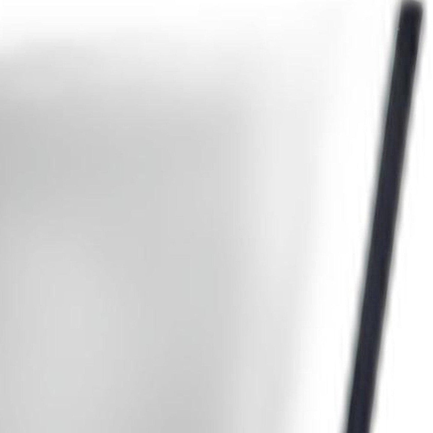 HomeRoots 17' x 17' x 56.75' Black Floor Mirror