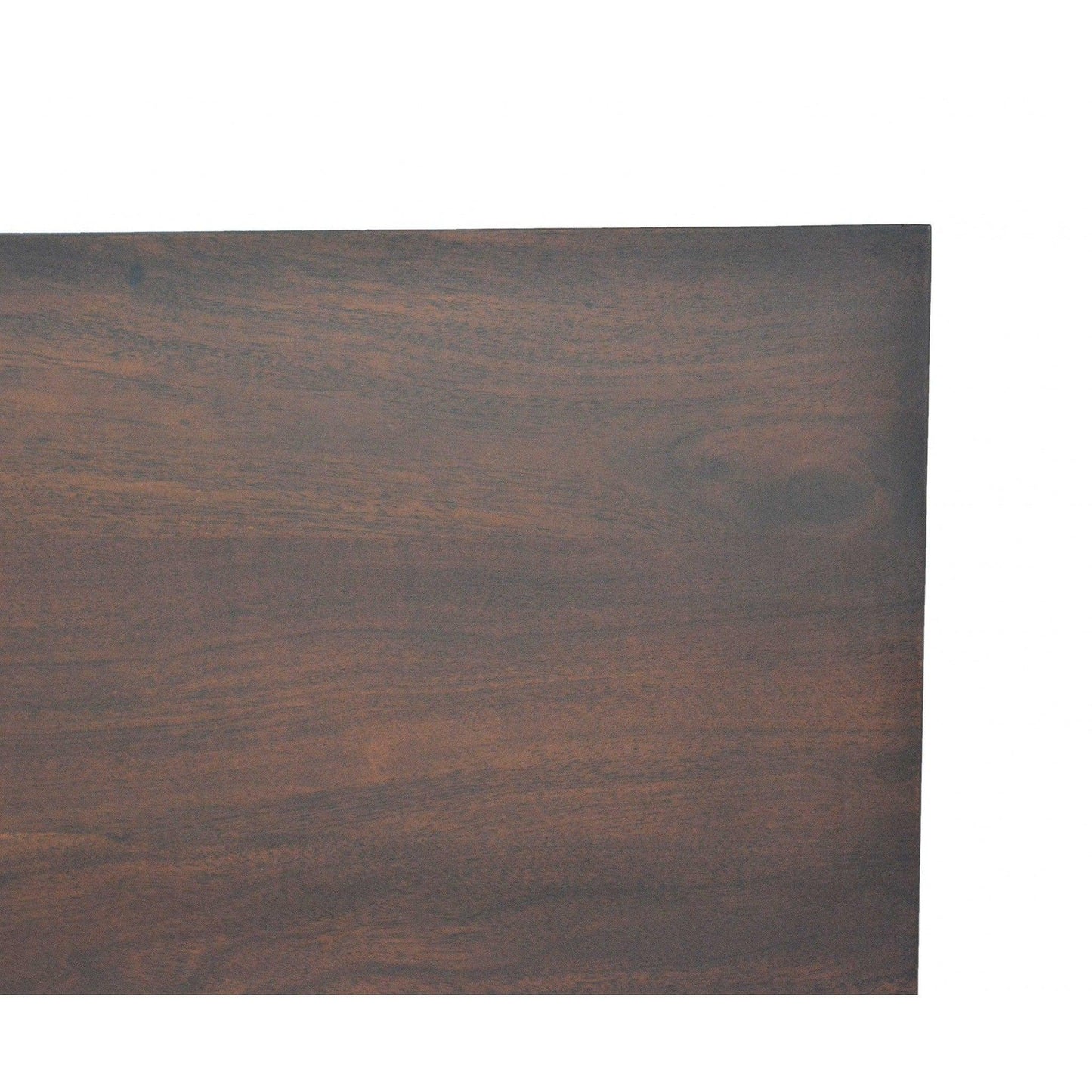 HomeRoots 18" Brown And Black Solid Wood Three Drawer Combo Cabinet