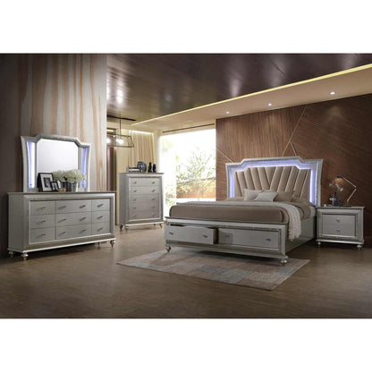 HomeRoots 18' x 66' x 39' Champagne Wood Dresser