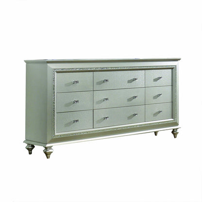 HomeRoots 18' x 66' x 39' Champagne Wood Dresser