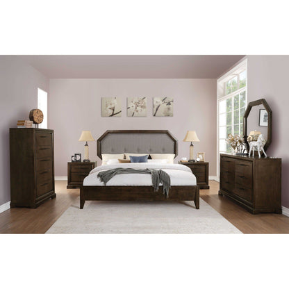 HomeRoots 19" x 39" x 54" Wood Chest in Tobacco Brown Finish
