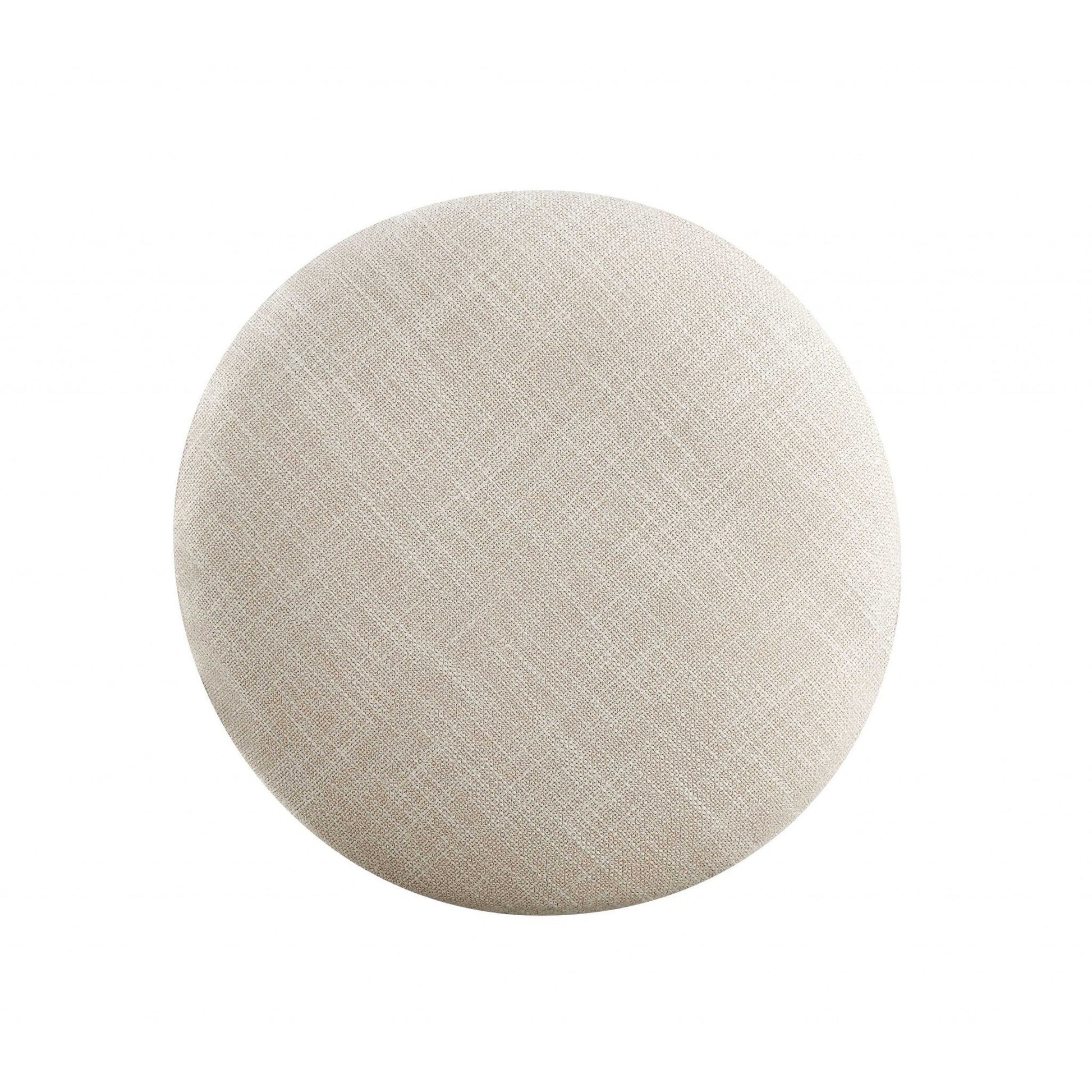 HomeRoots 19' x 43' x 54' Tan Fabric Cherry Wood Mirror Vanity Set